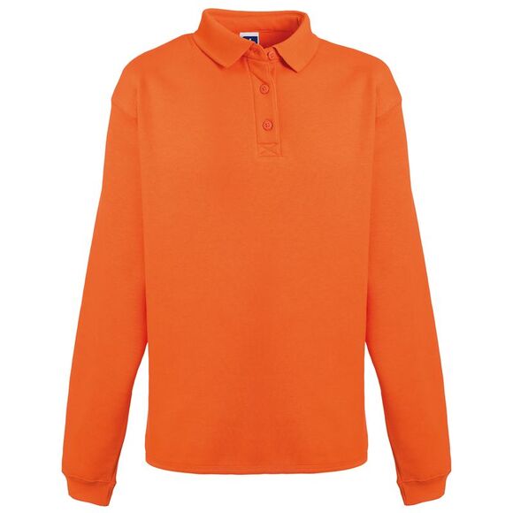 Russell Europe Mens Heavy Duty Collar Sweatshirt Sweater Sizes XS-4XL / Orange